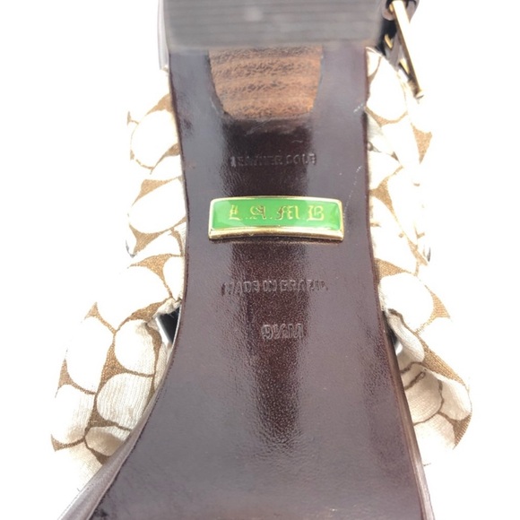 L.A.M.B. Tamika Strappy Fabric Sandals - Picture 4 of 7